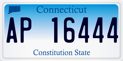 CT license plate AP16444