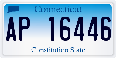 CT license plate AP16446