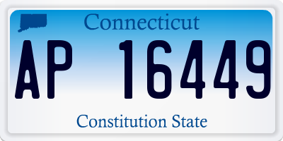 CT license plate AP16449