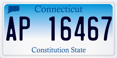 CT license plate AP16467