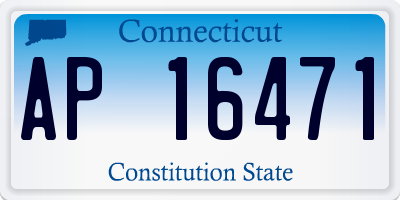 CT license plate AP16471