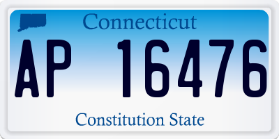 CT license plate AP16476
