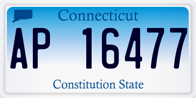 CT license plate AP16477