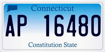 CT license plate AP16480