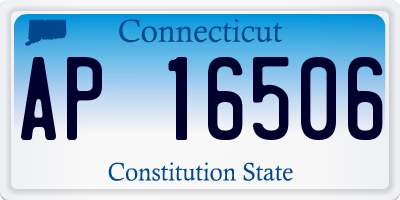 CT license plate AP16506