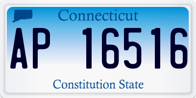 CT license plate AP16516