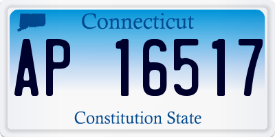 CT license plate AP16517