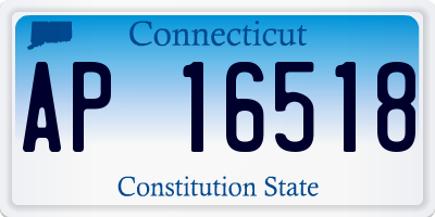 CT license plate AP16518