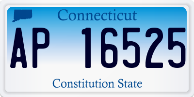 CT license plate AP16525
