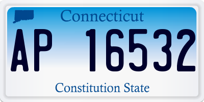 CT license plate AP16532