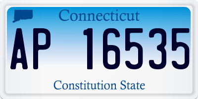 CT license plate AP16535