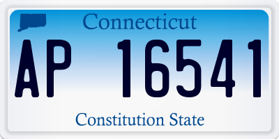 CT license plate AP16541