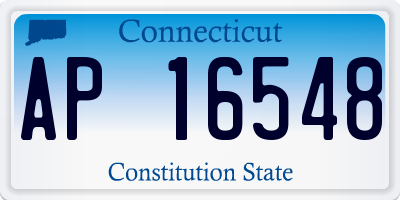CT license plate AP16548