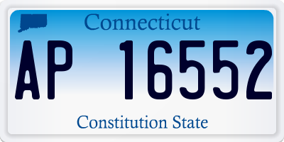 CT license plate AP16552