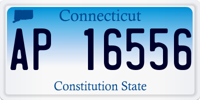 CT license plate AP16556