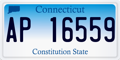 CT license plate AP16559