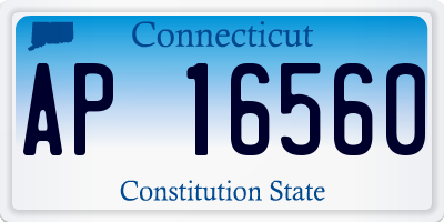 CT license plate AP16560