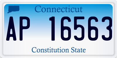 CT license plate AP16563