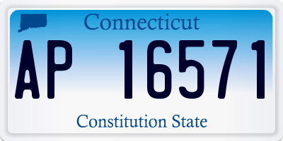 CT license plate AP16571
