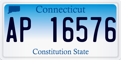 CT license plate AP16576
