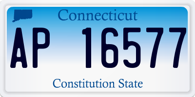 CT license plate AP16577