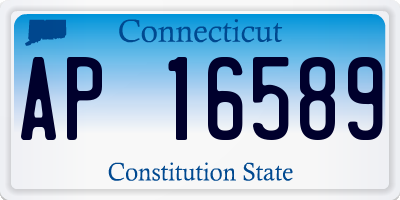 CT license plate AP16589