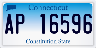 CT license plate AP16596