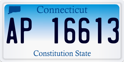 CT license plate AP16613