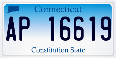 CT license plate AP16619