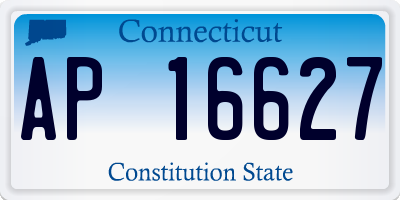 CT license plate AP16627
