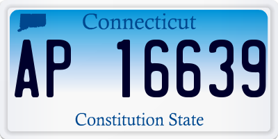CT license plate AP16639