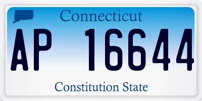CT license plate AP16644