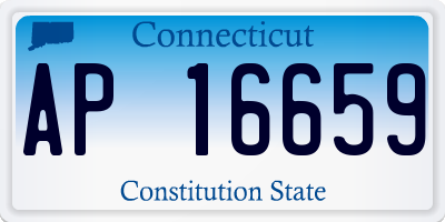 CT license plate AP16659