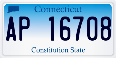 CT license plate AP16708