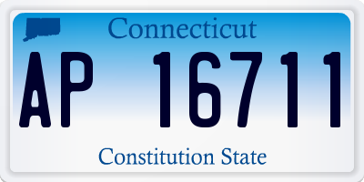 CT license plate AP16711