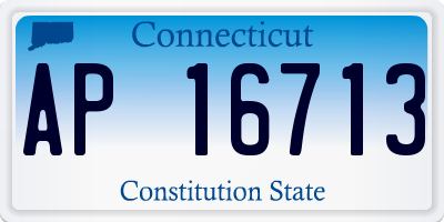 CT license plate AP16713