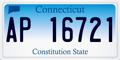 CT license plate AP16721