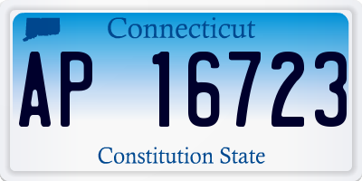 CT license plate AP16723
