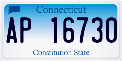 CT license plate AP16730
