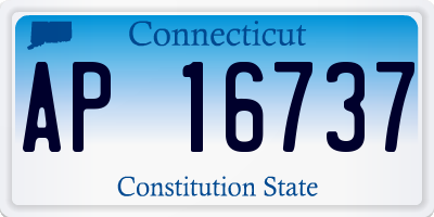 CT license plate AP16737