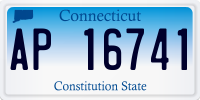 CT license plate AP16741