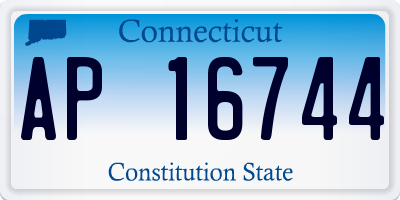 CT license plate AP16744