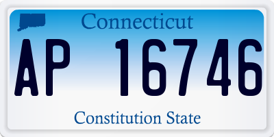 CT license plate AP16746