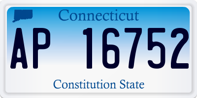 CT license plate AP16752