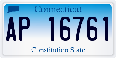 CT license plate AP16761