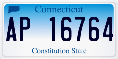 CT license plate AP16764