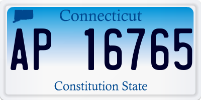 CT license plate AP16765