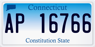 CT license plate AP16766
