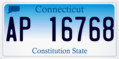 CT license plate AP16768