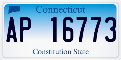 CT license plate AP16773